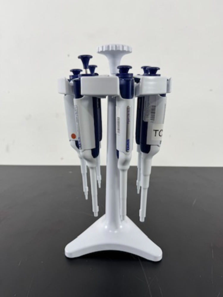 Image of Rainin Pipet-Lite XLS Single Channel Pipettes w/Stand - Quantity 7